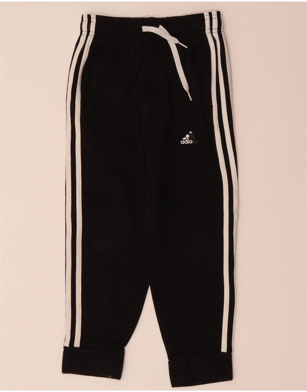 Chłopięce spodnie dresowe ADIDAS Joggers 7-8 lat, czarna bawełna