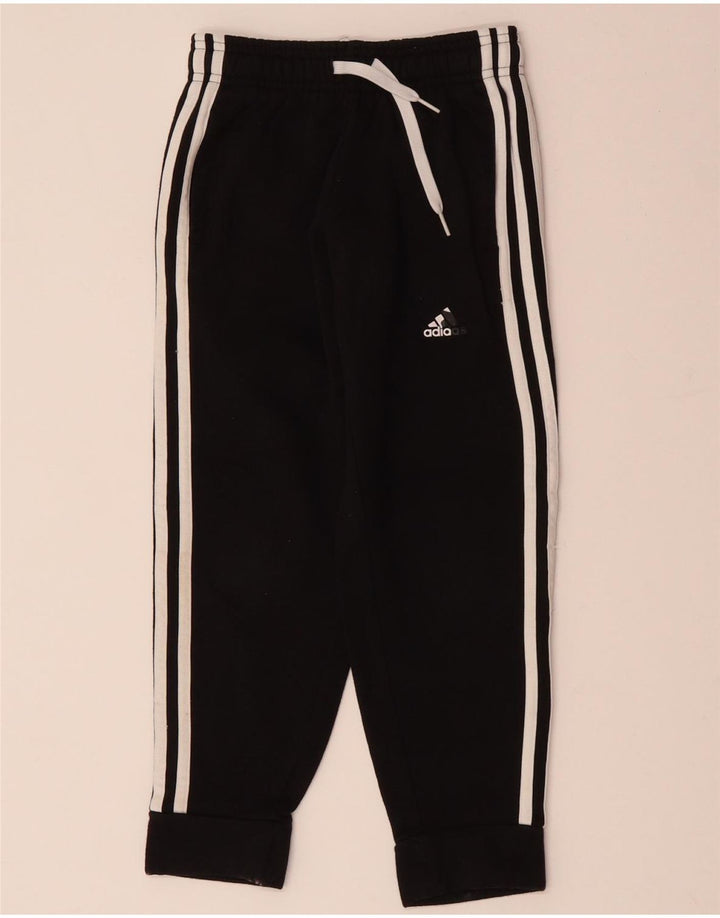 Chłopięce spodnie dresowe ADIDAS Joggers 7-8 lat, czarna bawełna