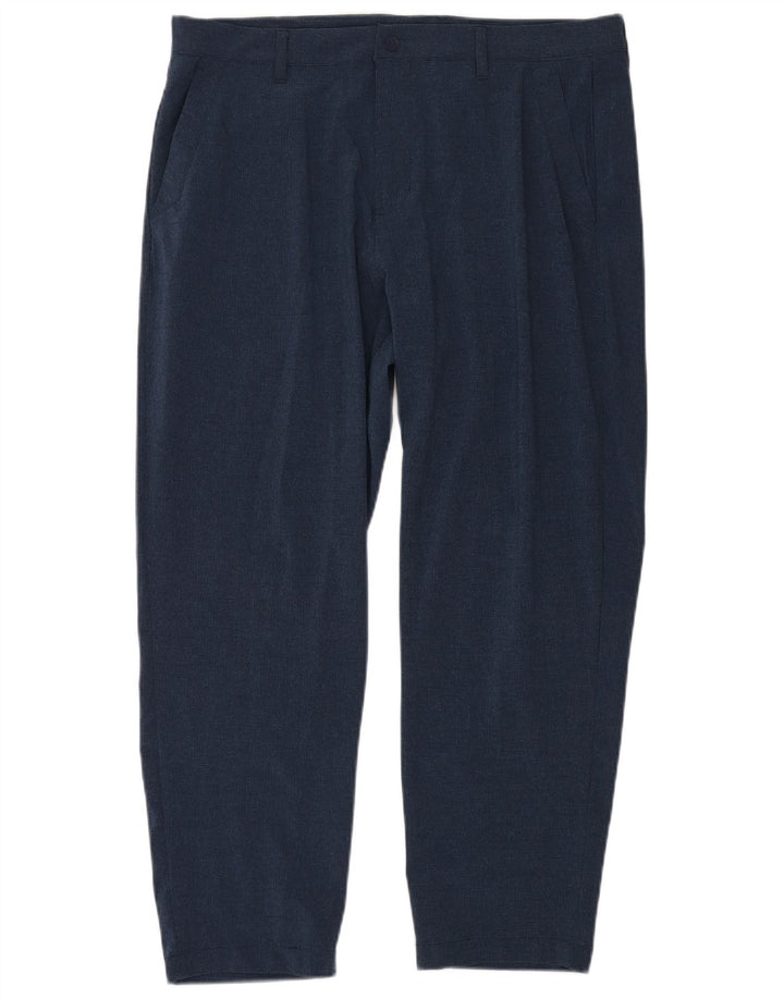 Adidas Męskie Proste Spodnie Chino W36 L28 Granatowy Poliester