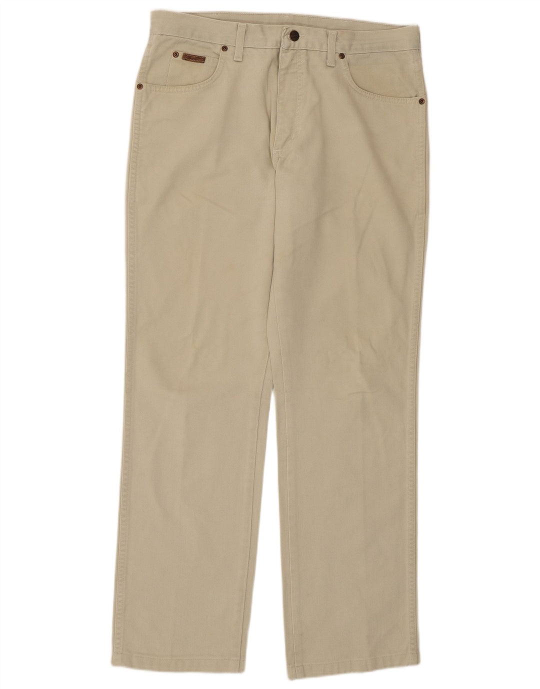 Męskie jeansy Wrangler Regular Straight W34 L31 Zielone bawełniane