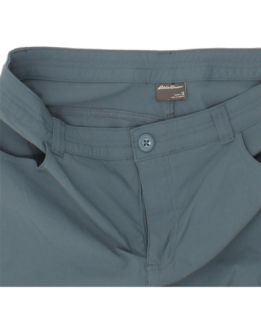 Spodnie damskie Capri Cargo EDDIE BAUER US 12 Large W36 L21 Niebieski nylon