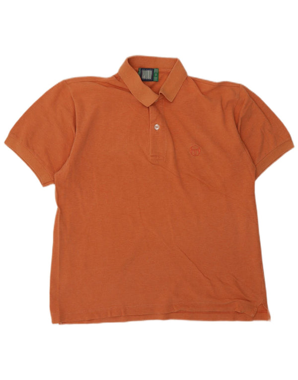 Męska koszulka polo Sergio Tacchini IT 44 XS Pomarańczowa bawełna