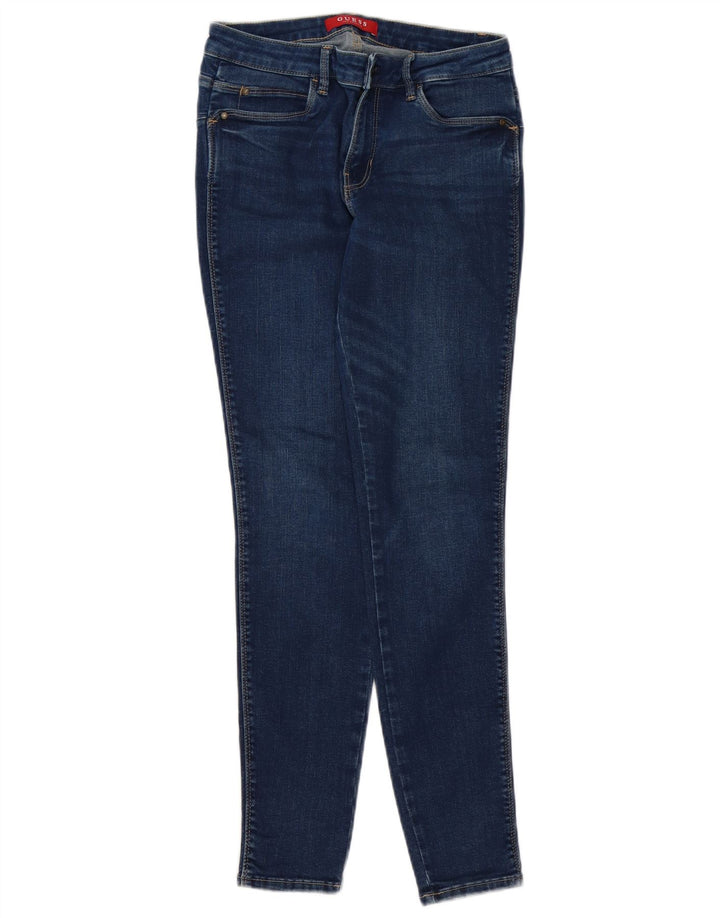 Damskie jeansy skinny GUESS W29 L28 Granatowe, bawełniane
