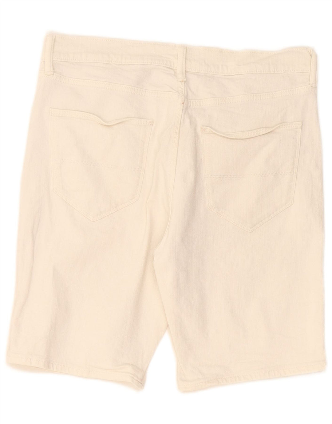 Marks & Spencer Męskie spodenki jeansowe W32 Średniobiała bawełna