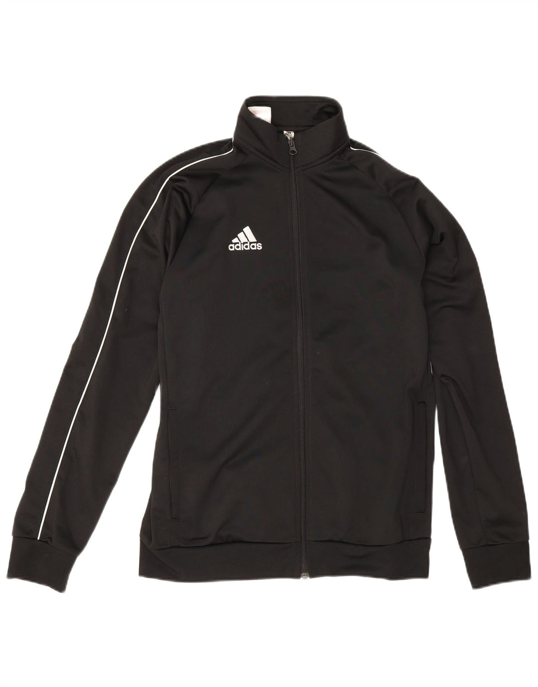 Adidas Dziewczęca Dresowa Topowa Kurtka 15-16 Lat Czarny Poliester