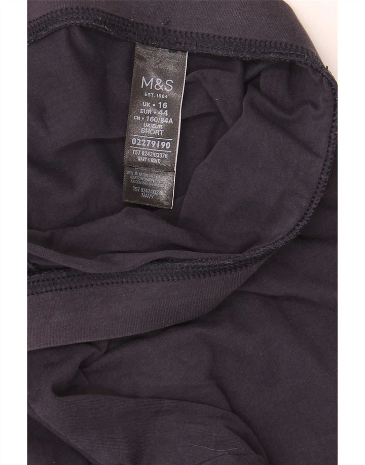 Legginsy damskie Marks & Spencer UK 16, duże, granatowe, bawełniane