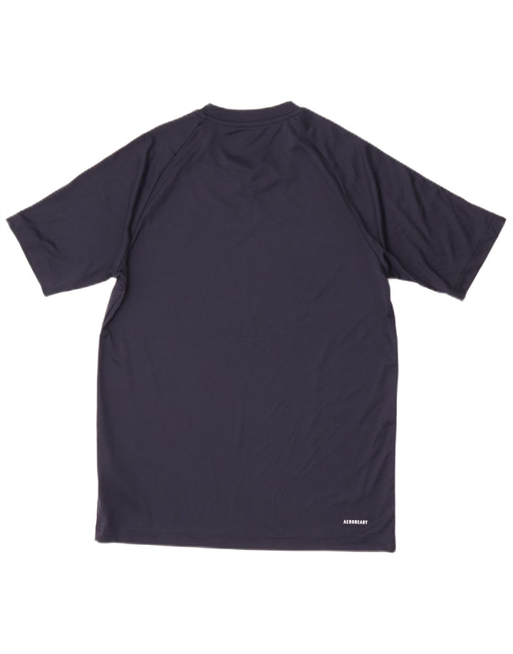 Koszulka męska Adidas Aeroready Top, mała, granatowa, z poliestru