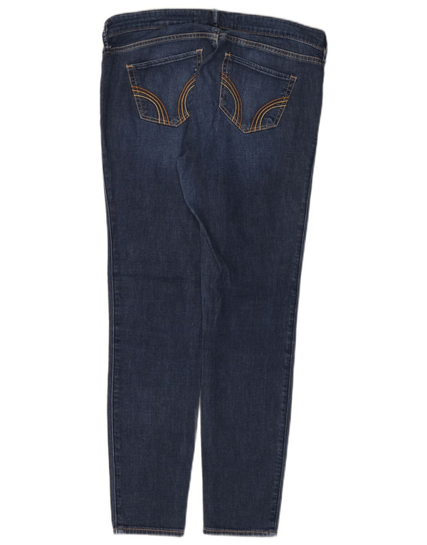 Damskie legginsy HOLLISTER US 9 Medium W29 L27 Niebieska bawełna