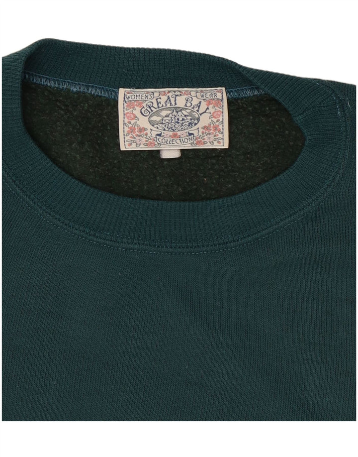 Damski sweter oversize GREAT BAY Graphic UK 18 XL, zielony