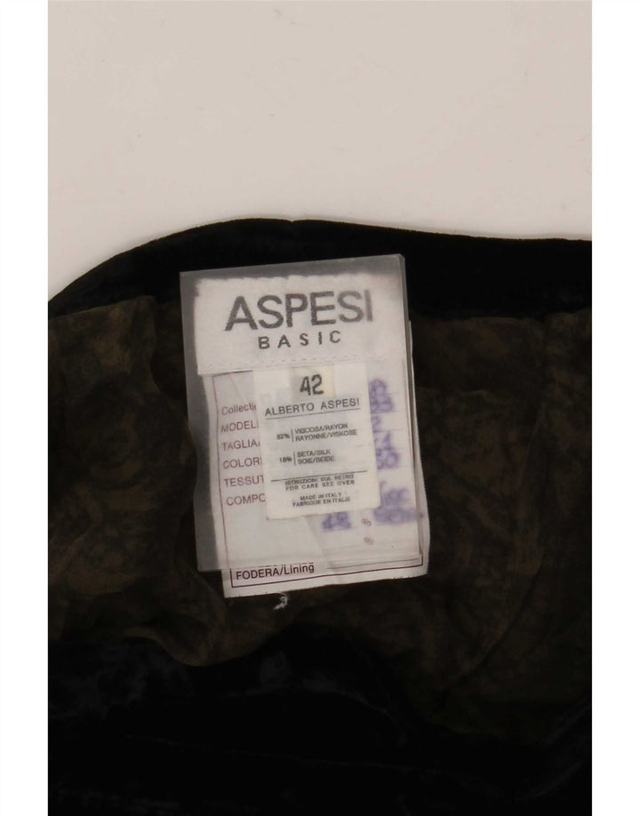 Damska spódnica maxi Aspesi IT 42 Medium W26 Czarna wiskoza Paisley
