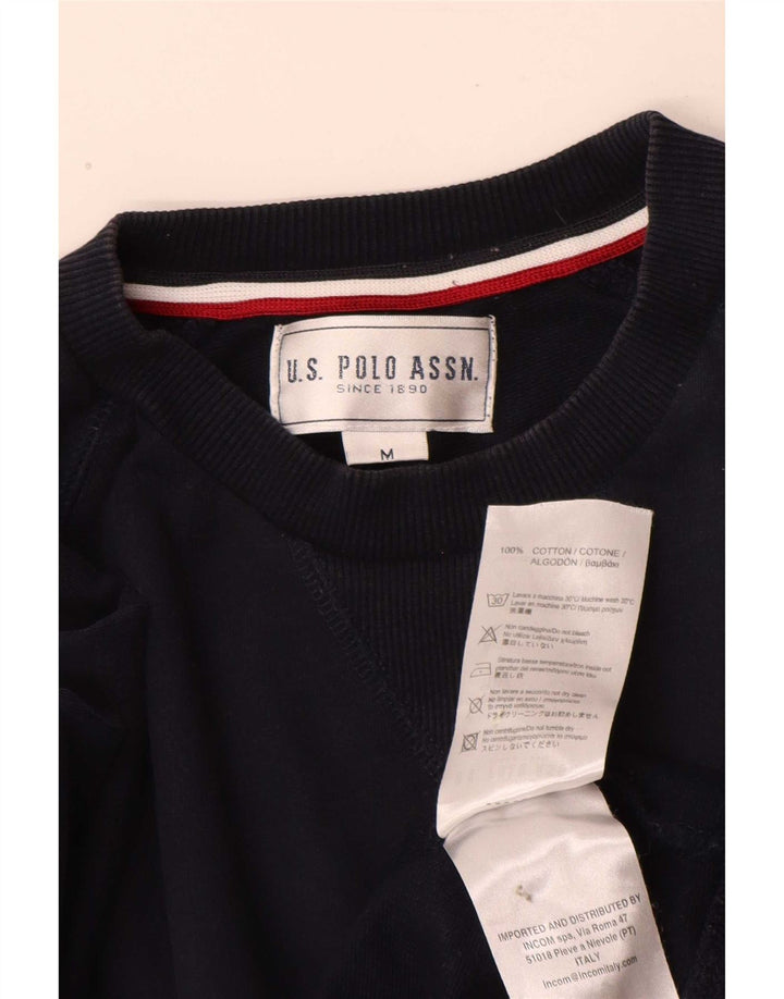 US Polo Assn. Męska bluza o regularnym kroju, średnia, granatowa, bawełniana
