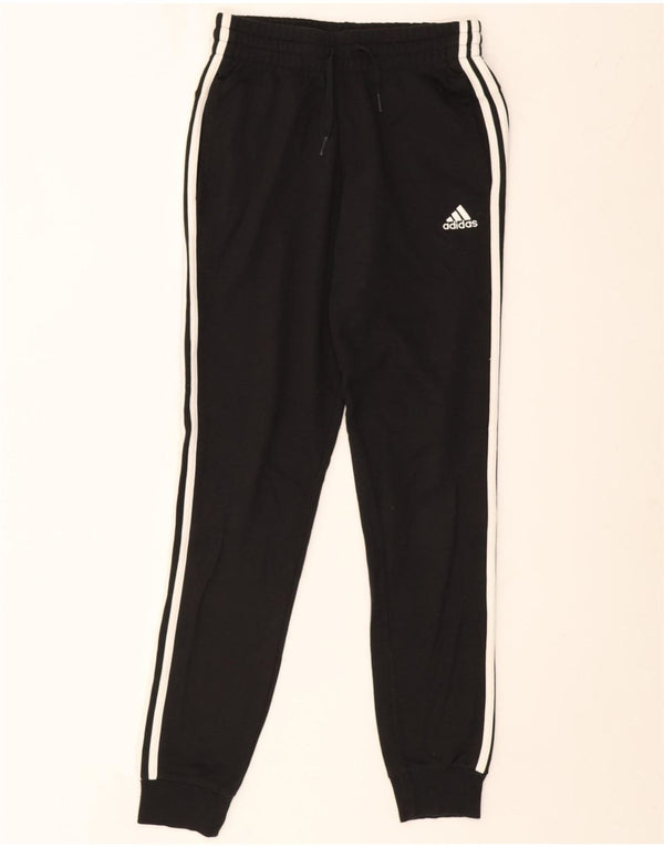 Damskie spodnie dresowe Adidas Joggers UK 4/6 XS Czarna bawełna