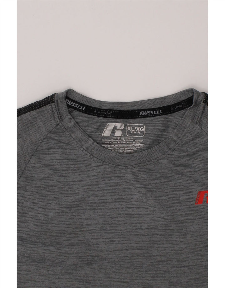 T-shirt chłopięcy RUSSELL ATHLETIC Dri-Power, 14-15 lat, XL, szary