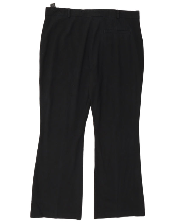 Damskie spodnie Chino Bootcut Marks & Spencer UK 16 Large W36 L28 Czarne