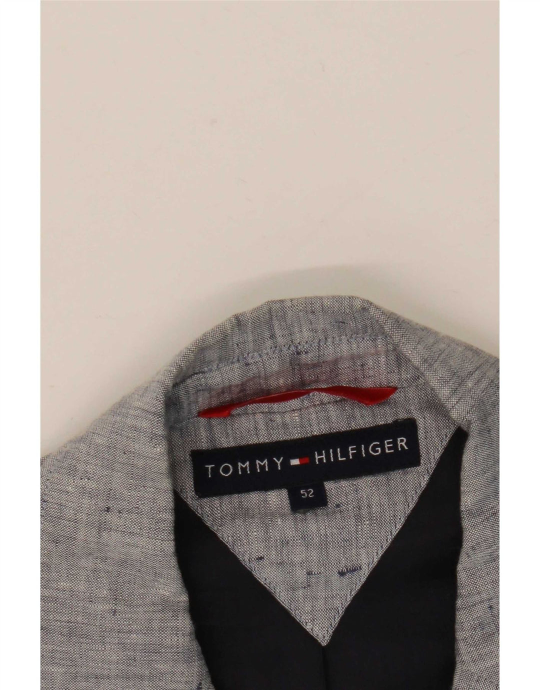 Męska marynarka zapinana na 3 guziki Tommy Hilfiger IT 52 XL Szara nakrapiana