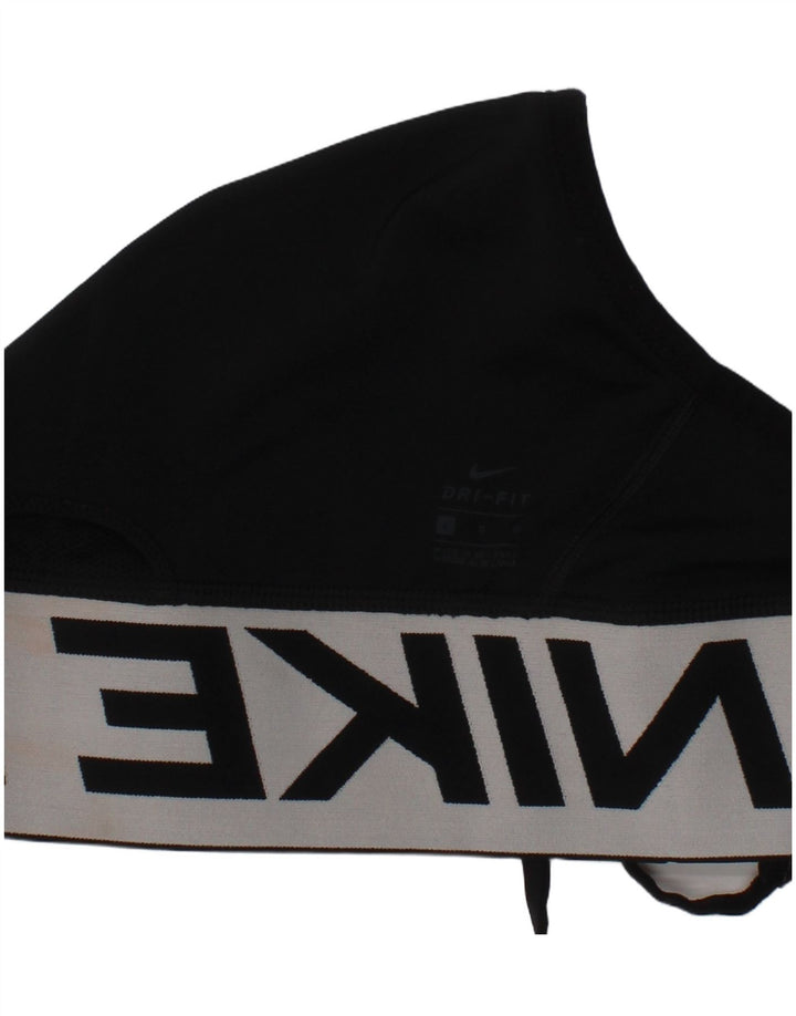 Damski top sportowy z biustonoszem Nike Dri Fit Graphic, duży, czarny, sportowy z poliestru