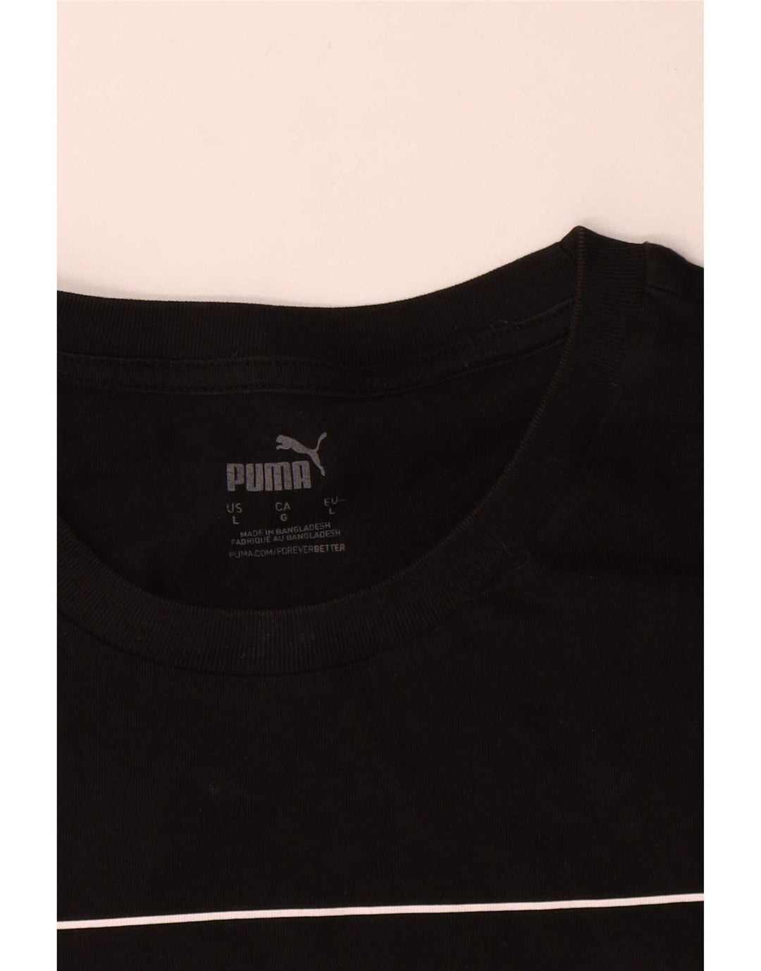 Męski T-shirt z grafiką Puma, duży, czarny, bawełniany
