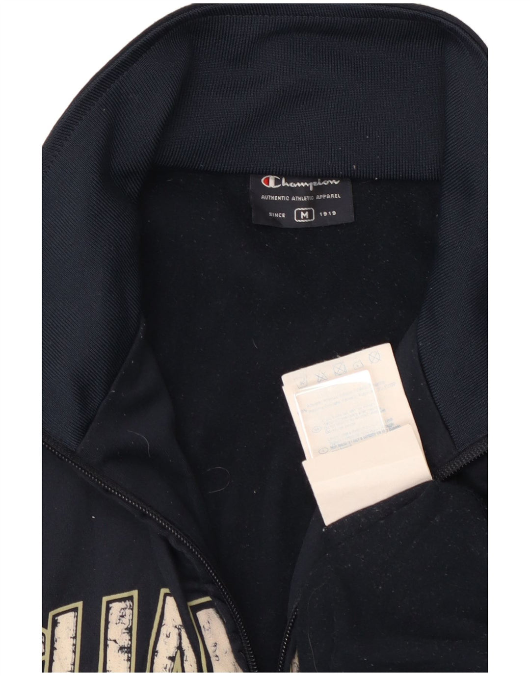 Męska kurtka dresowa CHAMPION z grafiką, średni granatowy poliester