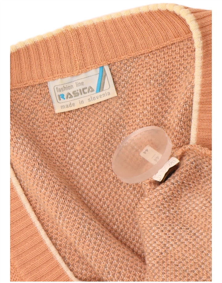 Damski sweter rozpinany Rasica EU 44 XL Pomarańczowa wełna Paisley