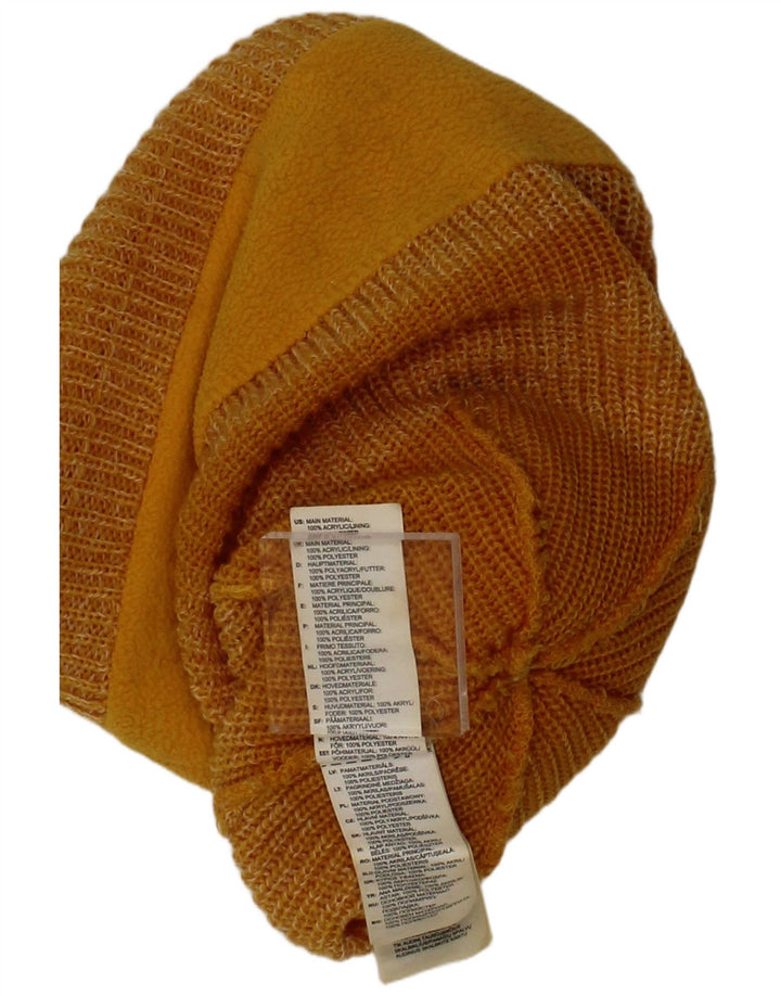 Damska czapka Adidas z dzianiny Bobble, jeden rozmiar, akrylowe żółte paski