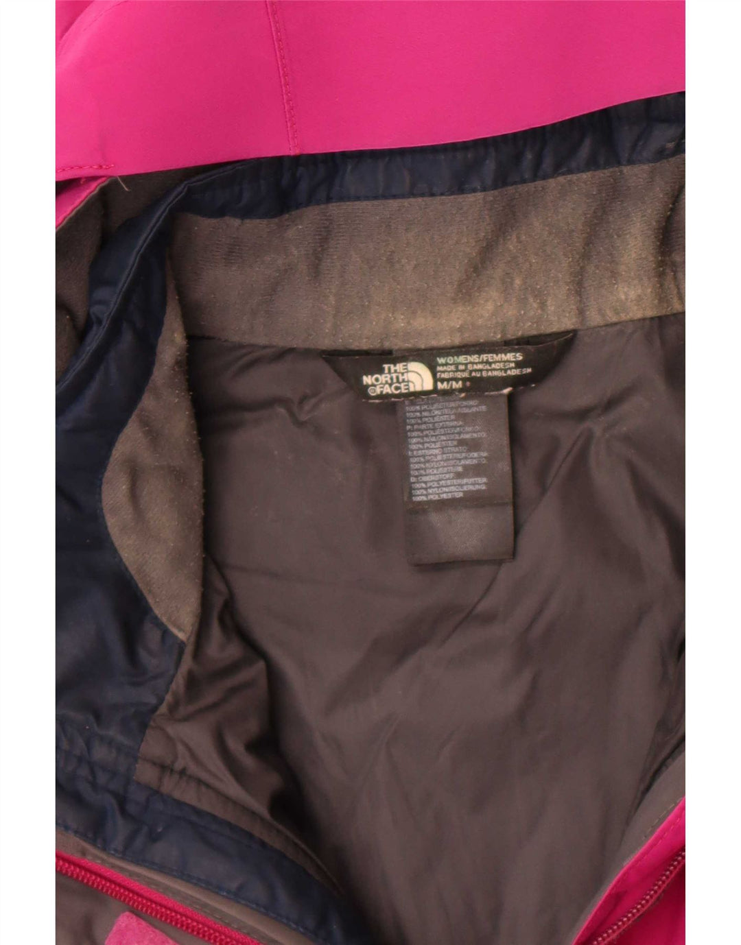 Damska kurtka wiatrówka z kapturem The North Face UK 14, średni różowy poliester