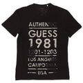 Męski T-shirt Guess z grafiką, średni czarny