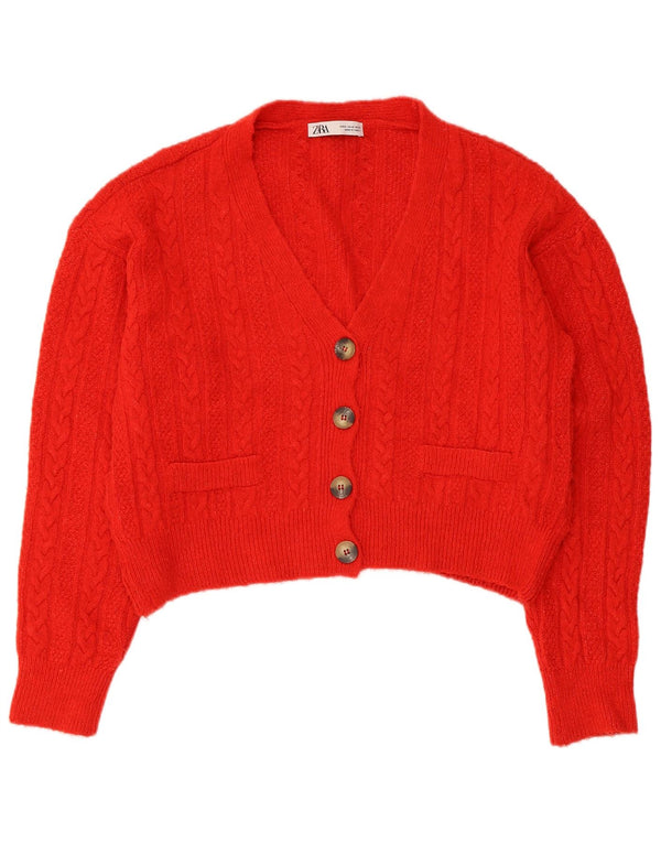 Damski sweter oversize Zara Crop Oversize UK 10 Small Red