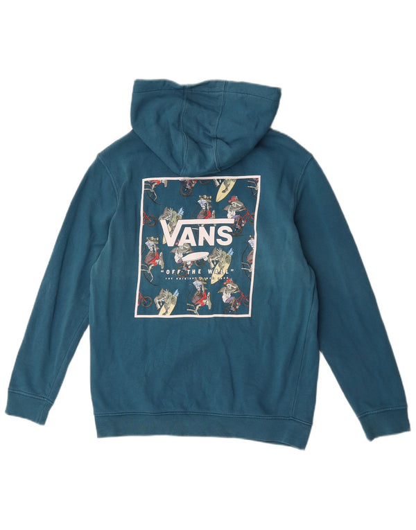 Damska bluza z kapturem Vans Graphic UK 14, duża, turkusowa