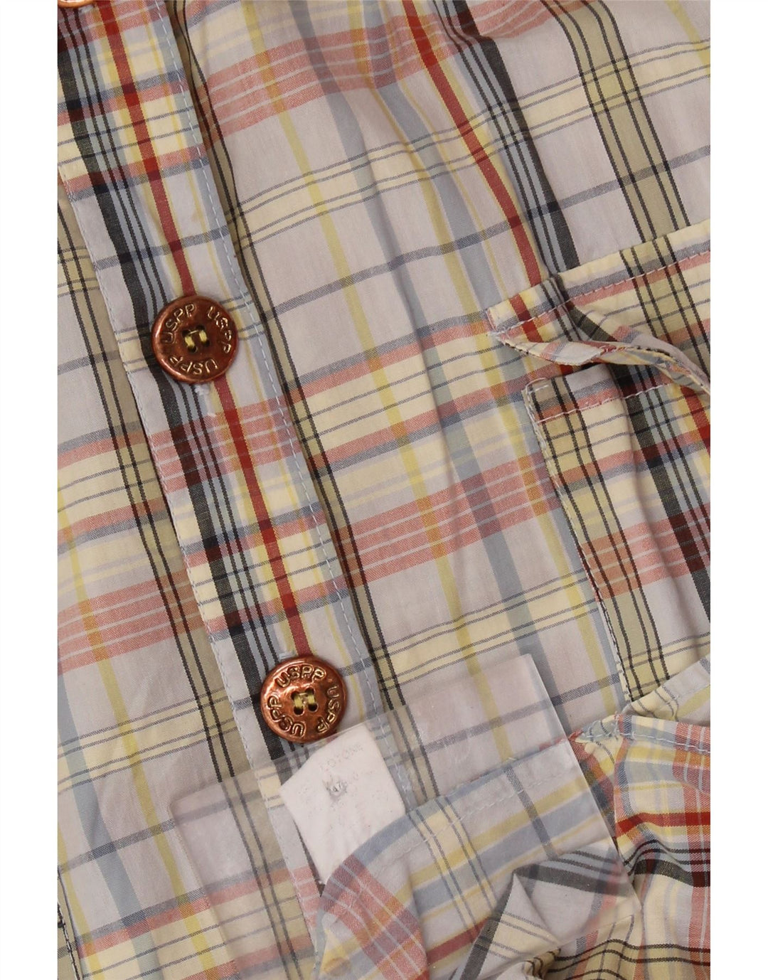 Damska sukienka koszulowa w stylu vintage UK 14, średnia, wielokolorowa, bawełniana krata