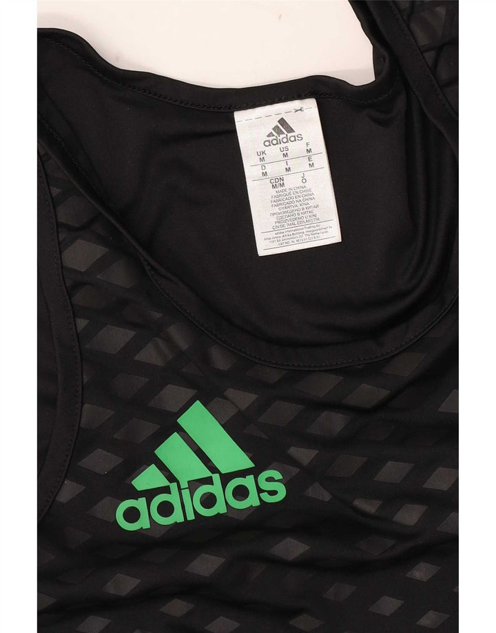 Adidas Męska kamizelka graficzna Top Medium Black Argyle/Diament Poliester