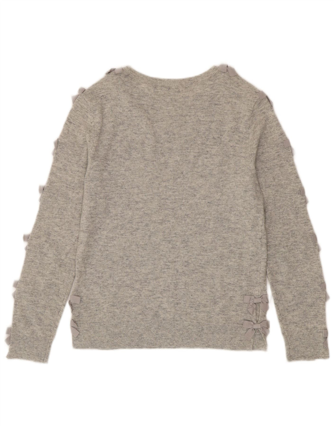 Damski sweter Ted Baker z dekoltem w łódkę, rozmiar 2, mały, szary, wełniany
