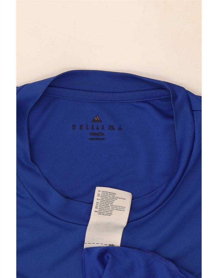 Adidas Męska koszulka Climalite Top XL Niebieski poliester