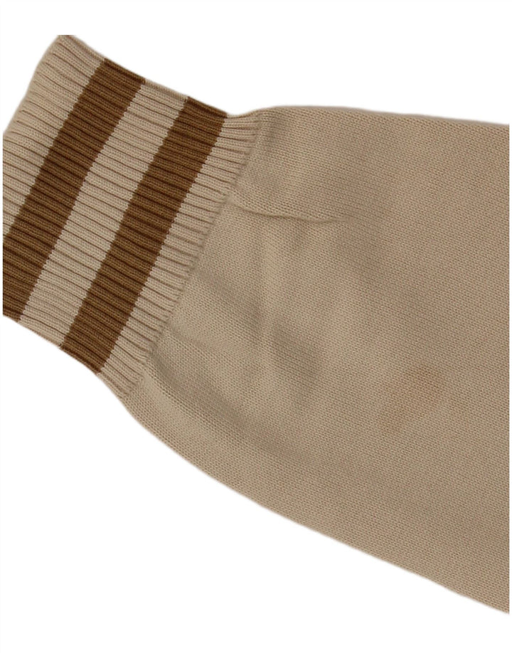 Męski sweter z okrągłym dekoltem Angelo Litrico 2XL beżowy Argyle/Diament