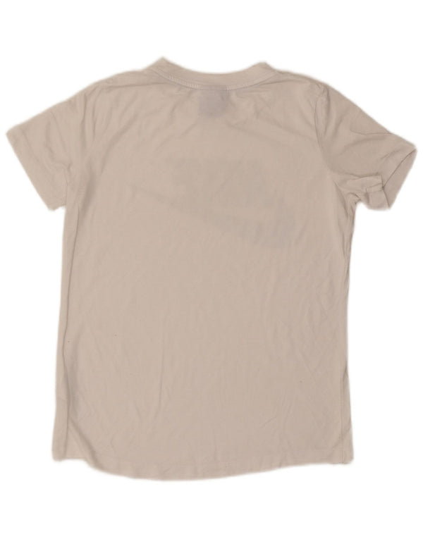 Męski T-shirt z grafiką Nike, mały, złamany biały poliester