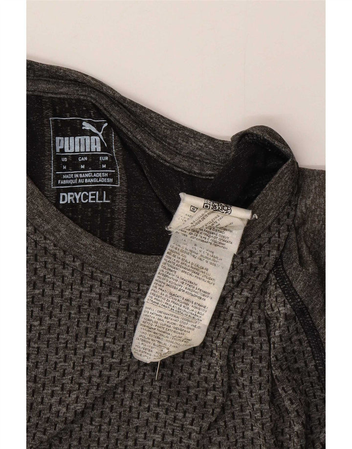 T-shirt męski Puma Top, średni szary poliester