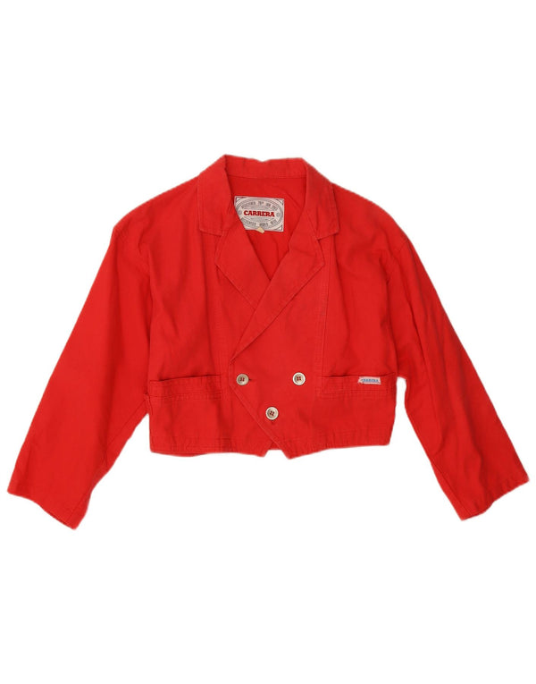 Damska marynarka Carrera Crop Double Breasted Jacket UK 10 Small Red