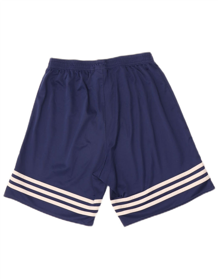 Męskie spodenki sportowe Adidas, małe, granatowe, poliestrowe