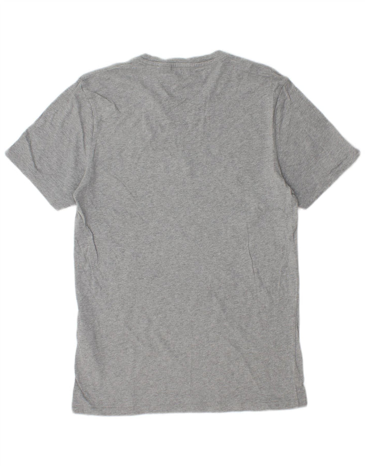 Męski T-shirt z grafiką LEVI'S, mały, szary, bawełniany