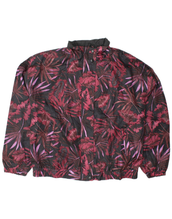 Damska kurtka bomberka oversize R&R UK 14/16, duża, wielokolorowa w kwiaty