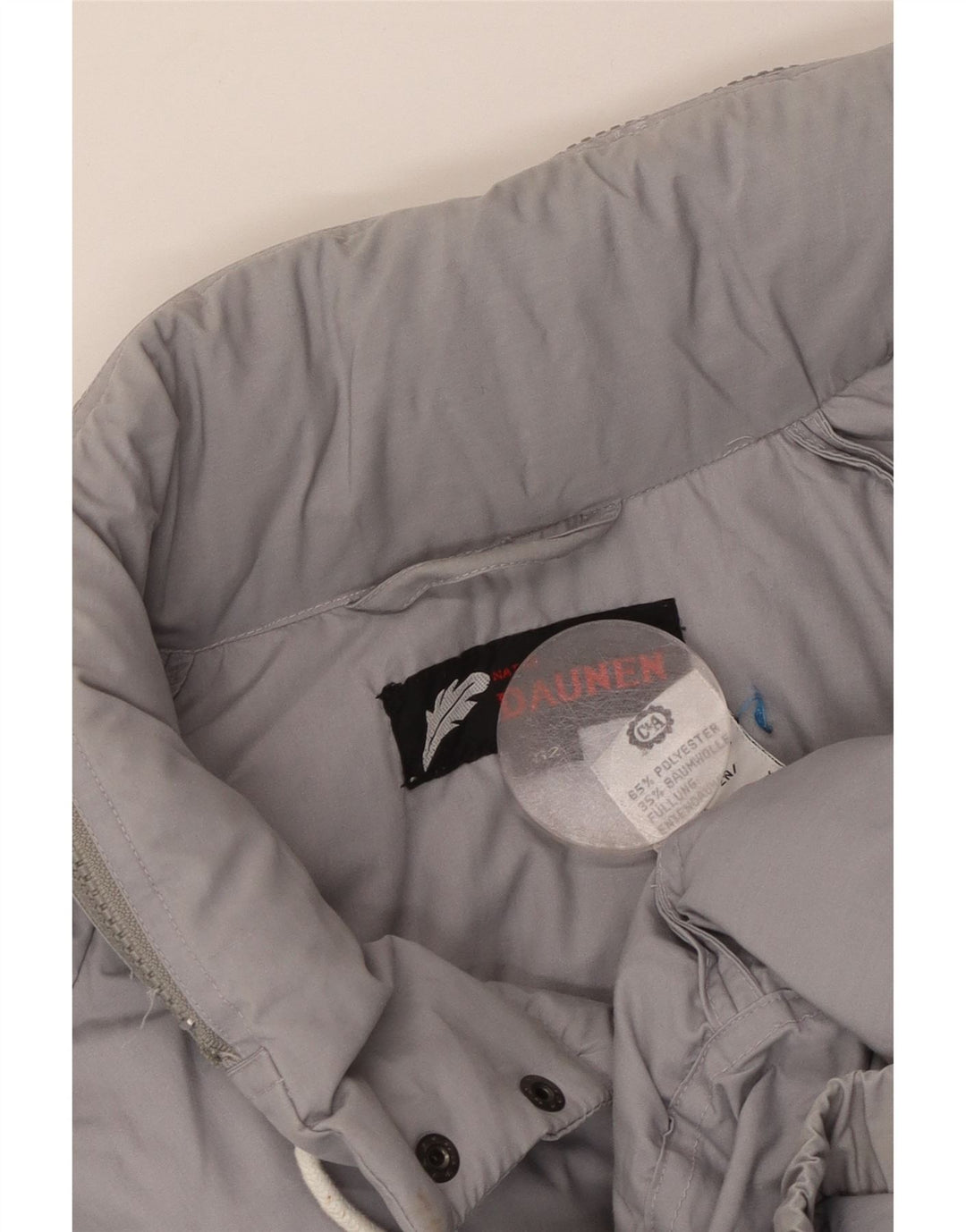 Męska ocieplana kurtka z kapturem C&A EU 52 XL, szary poliester