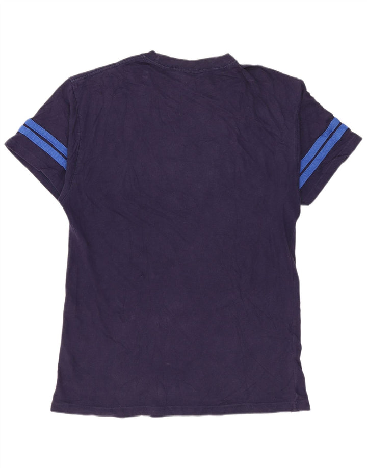 Męski T-shirt z grafiką NIKE, mały, granatowy