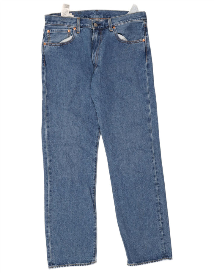 Męskie dżinsy Levi's 551 Straight W33 L32 Niebieskie bawełniane