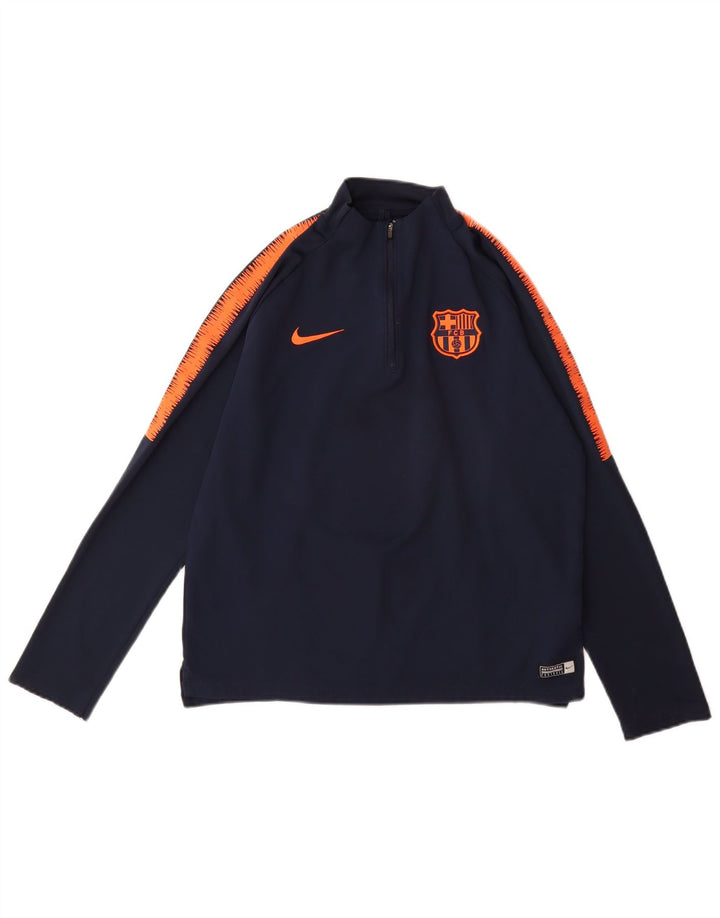 Chłopięcy dres NIKE z graficznym pulowerem, 13-14 lat, granatowy, z blokami kolorów