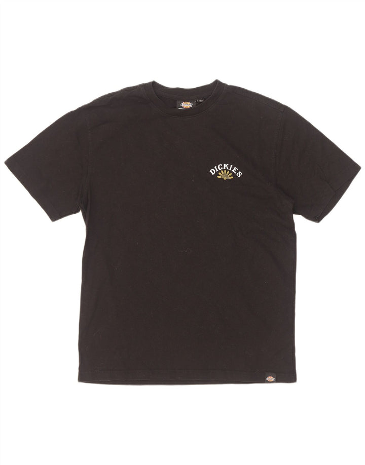 Męska koszulka z grafiką Dickies, mała, czarna, bawełniana