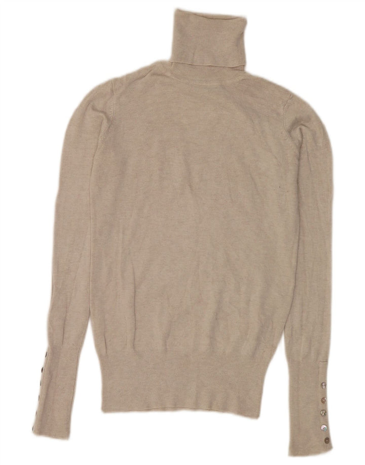 Damski sweter z golfem Zara UK 10 Small Beige Rayon