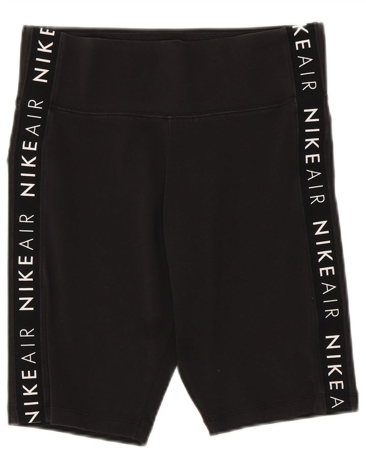 Damskie spodenki sportowe Nike Graphic UK 12, średnie czarne, bawełniane