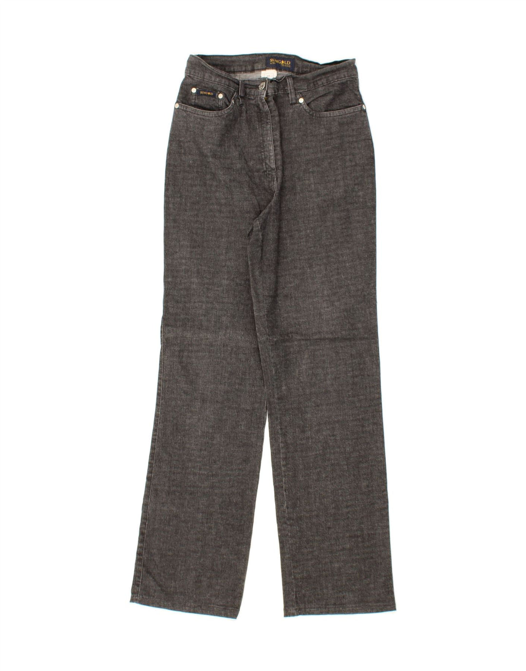 VINTAGE Womens Straight Jeans IT 44 Medium W30 L30 Grey Cotton Vintage Vintage and Second-Hand Vintage from Messina Hembry 