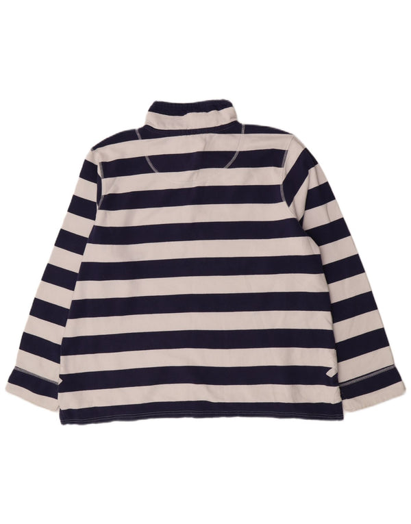 Crew Clothing Damska bluza z zamkiem błyskawicznym, UK 18 XL, granatowa w paski