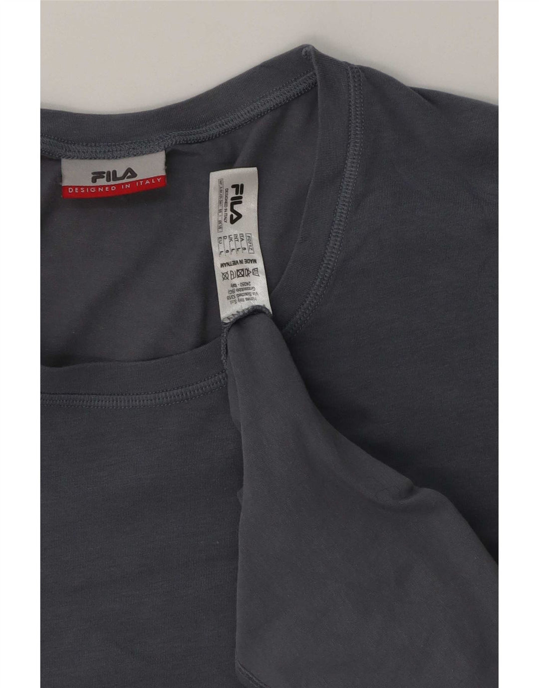 T-shirt męski Fila, duży, niebieski, bawełniany