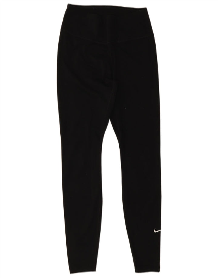 Damskie legginsy NIKE Dri Fit UK 8, małe, czarne